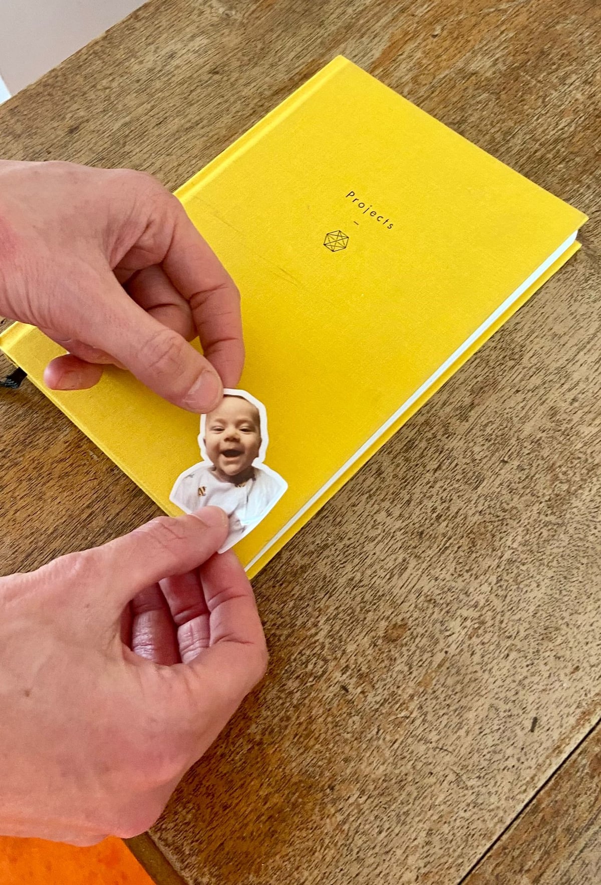 Applying a sticker